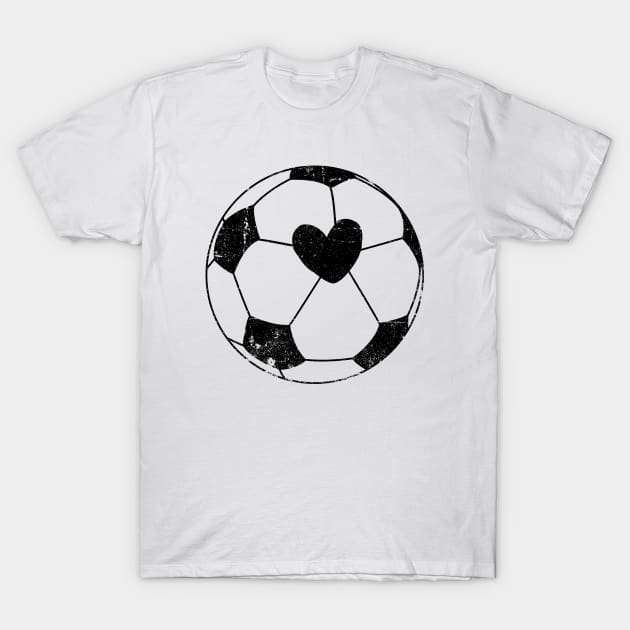 Heart Love Soccer Ball © GraphicLoveShop T-Shirt by GraphicLoveShop
